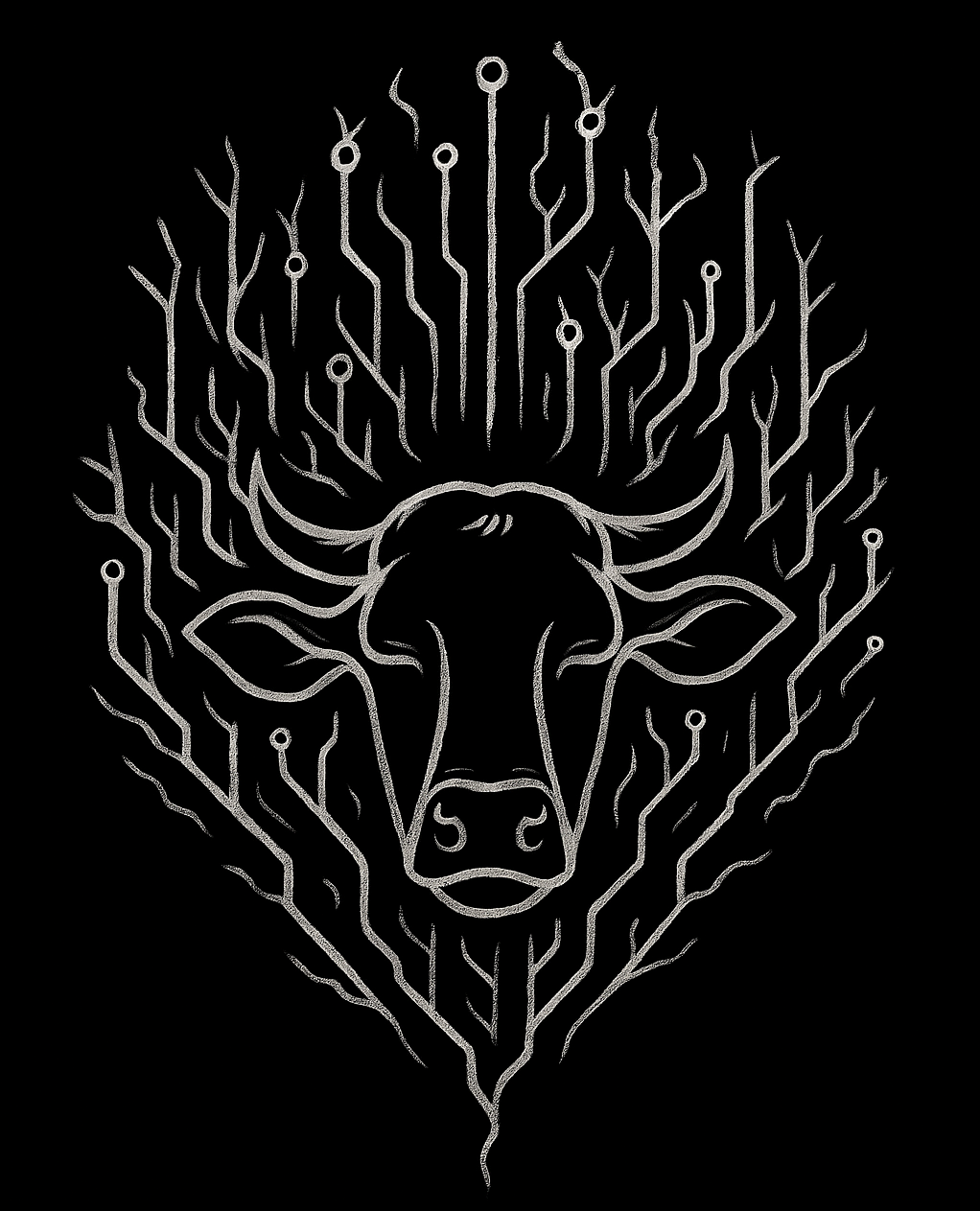 thinking cow