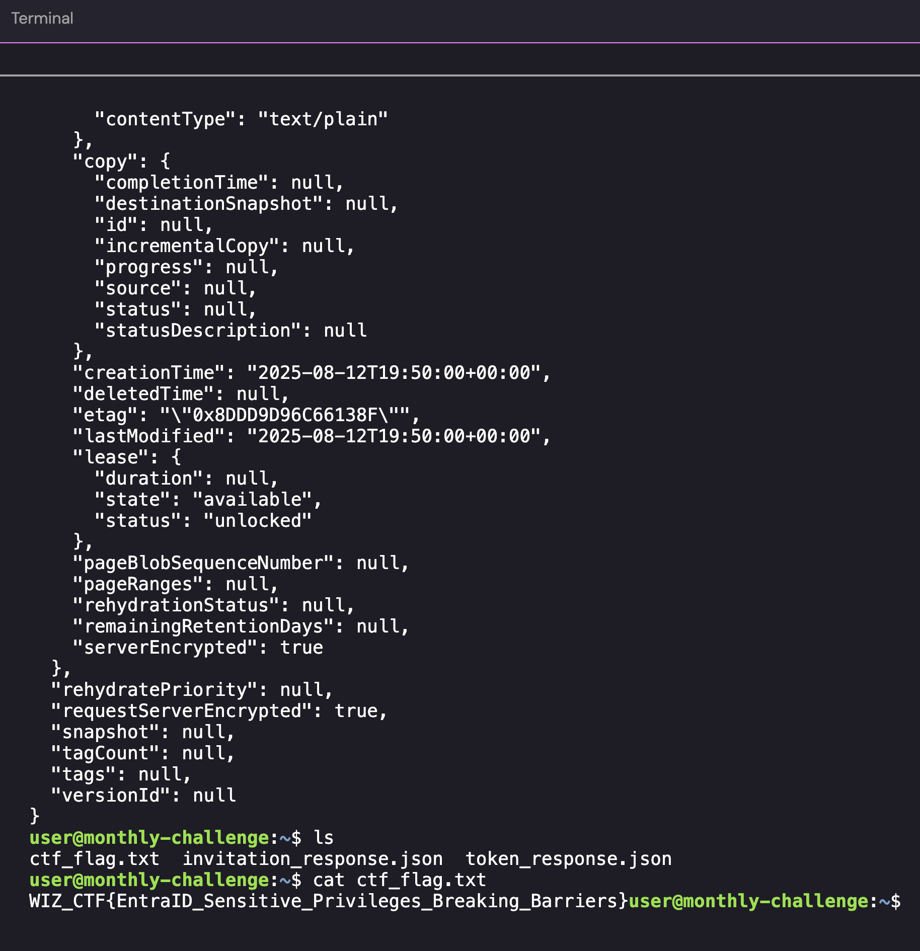 Final flag retrieval