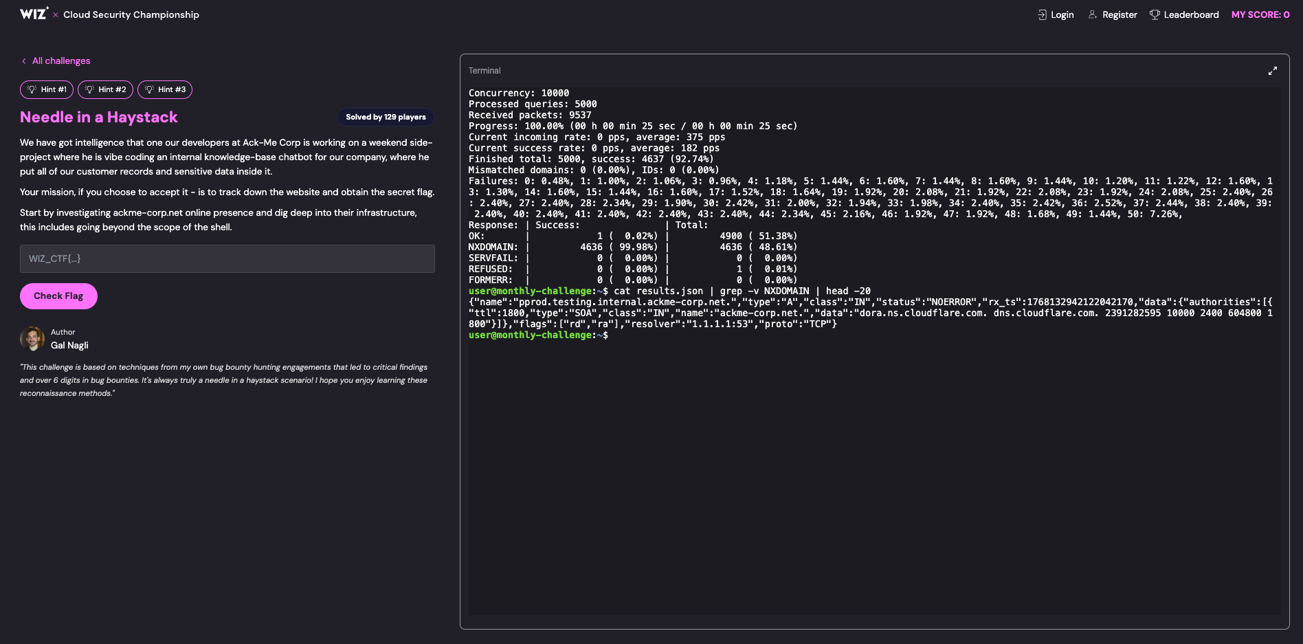 massdns discovering pprod subdomain